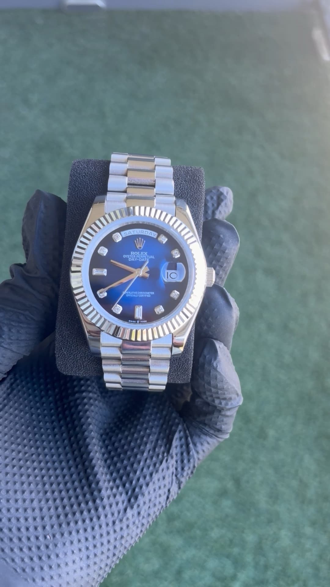 Blue Ombré Day-Date - Diamond Dial
