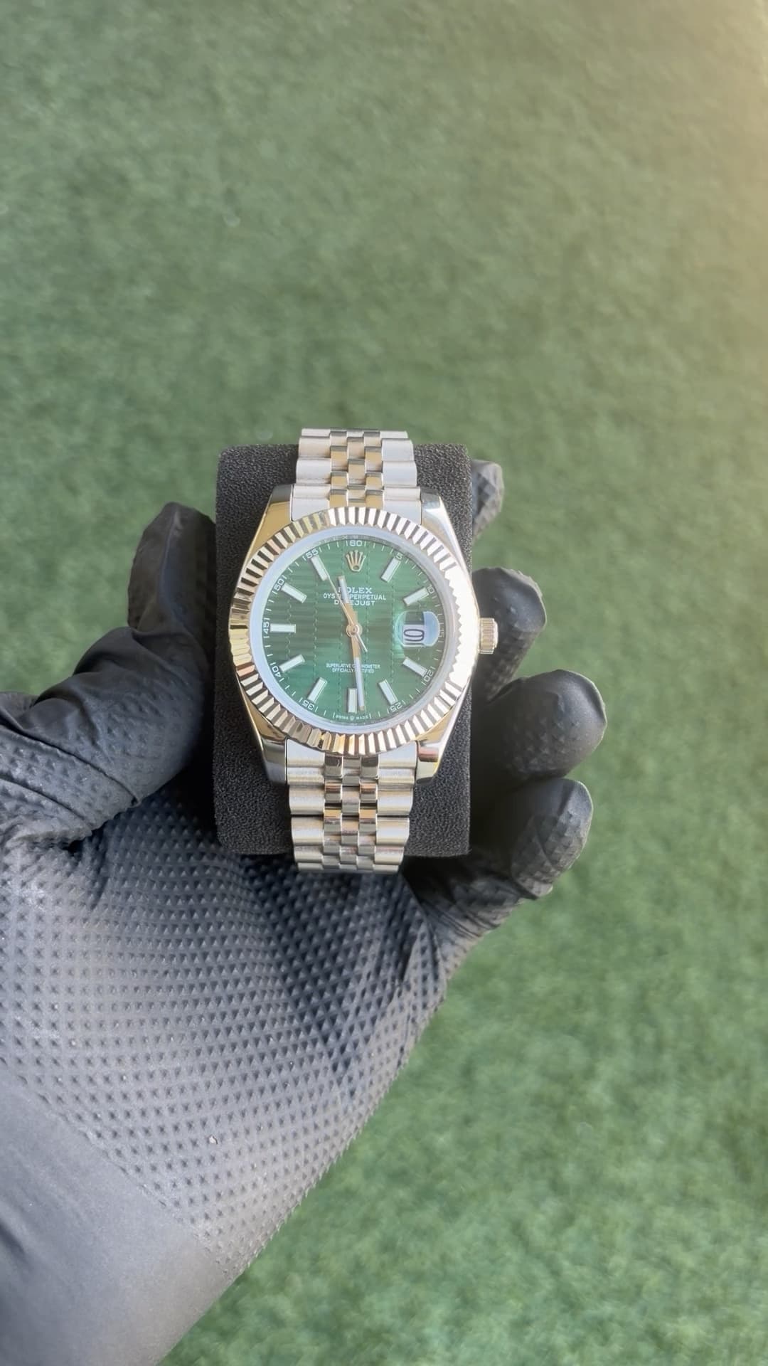 Motif Green Datejust 41 - Jubilee