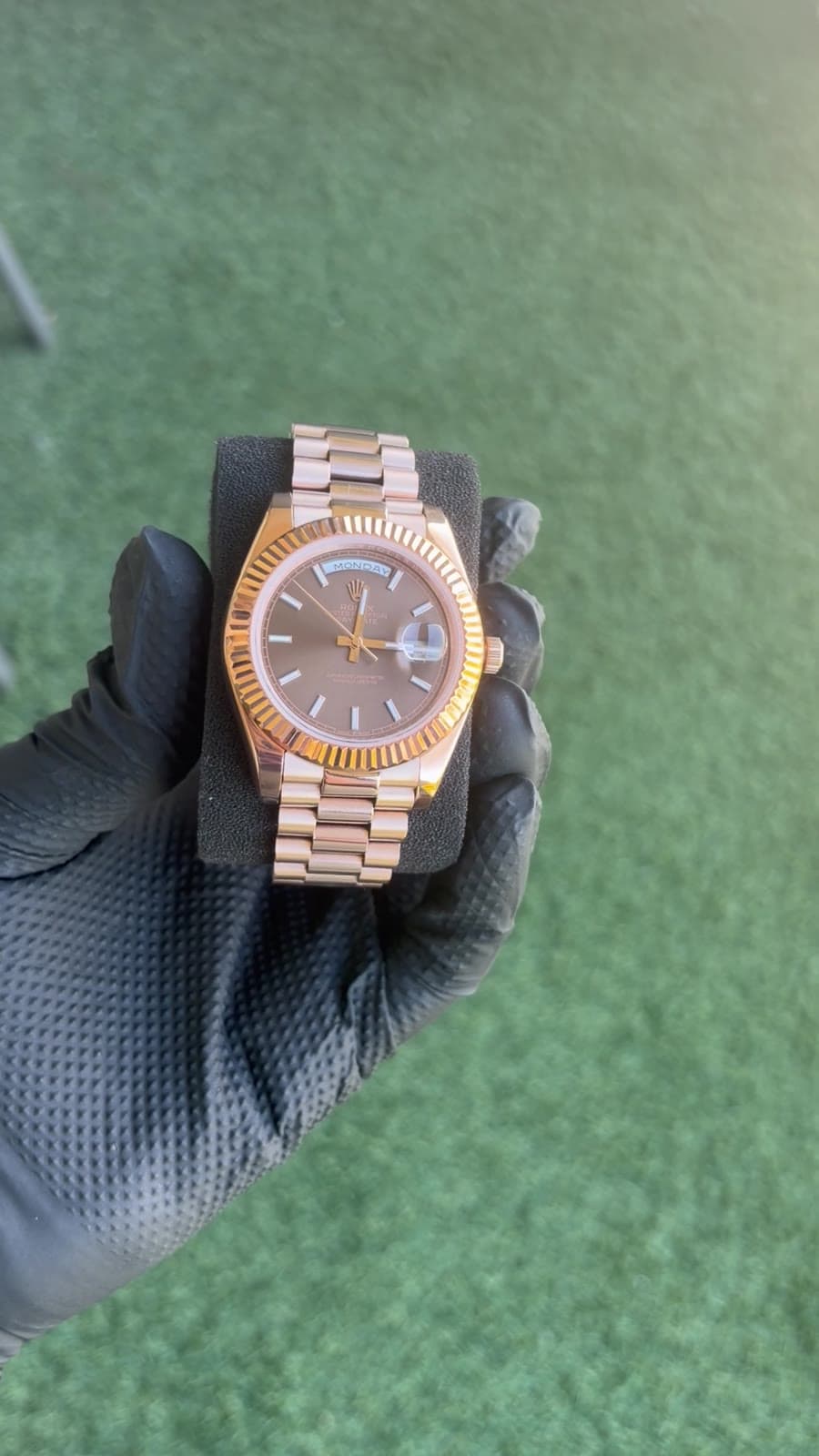 Everrose Day-Date President - Chocolate Dial